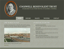 Tablet Screenshot of cogswellbenevolenttrust.org